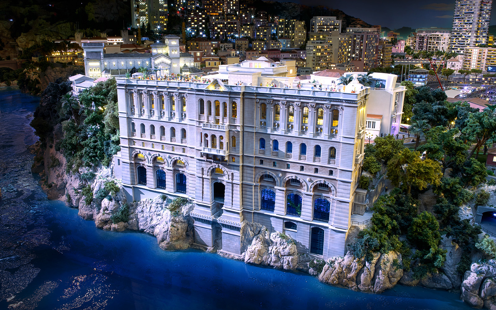 Monaco-Ville by night